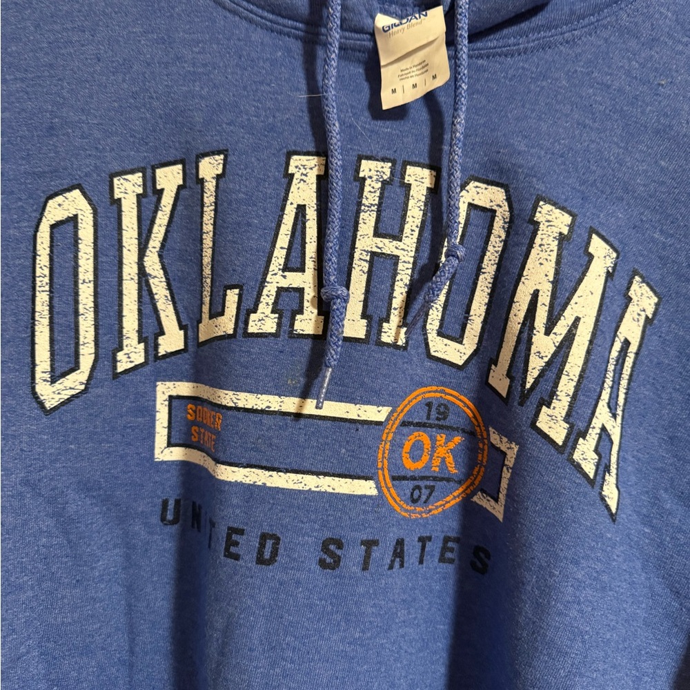 Gildan Blue Graphic Hoodie